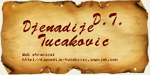 Đenadije Tucaković vizit kartica